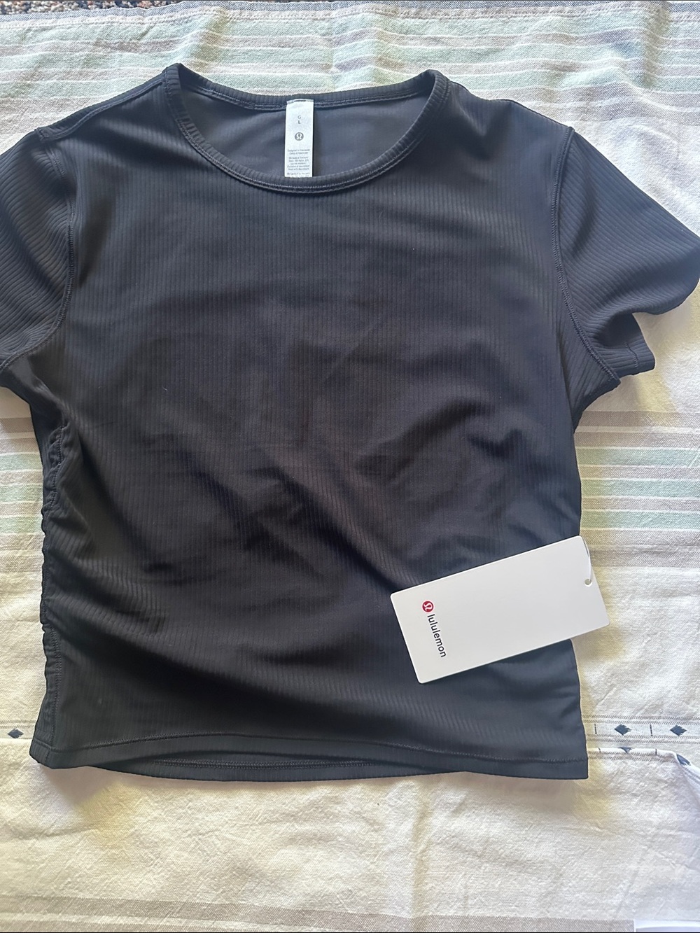 Lululemon All it Keyhole Ribbed Short Sleeve